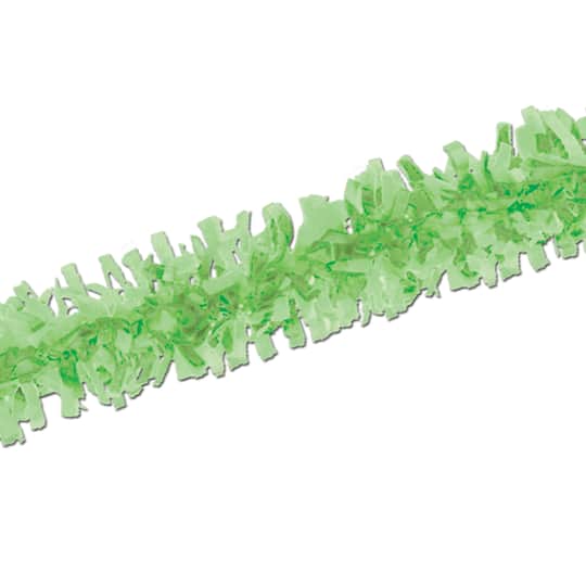 Beistle 25ft. Light Green Tissue Festooning Garlands, 2ct.